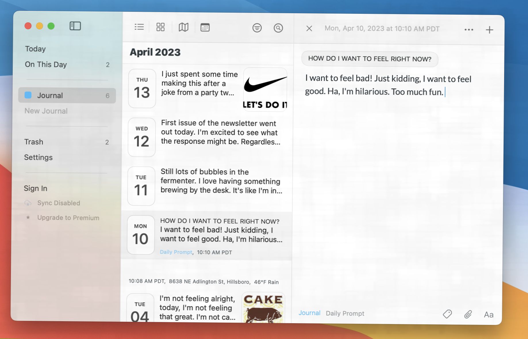 Day One, nuestra elección de la mejor aplicación de diario para usuarios de Mac e iOS